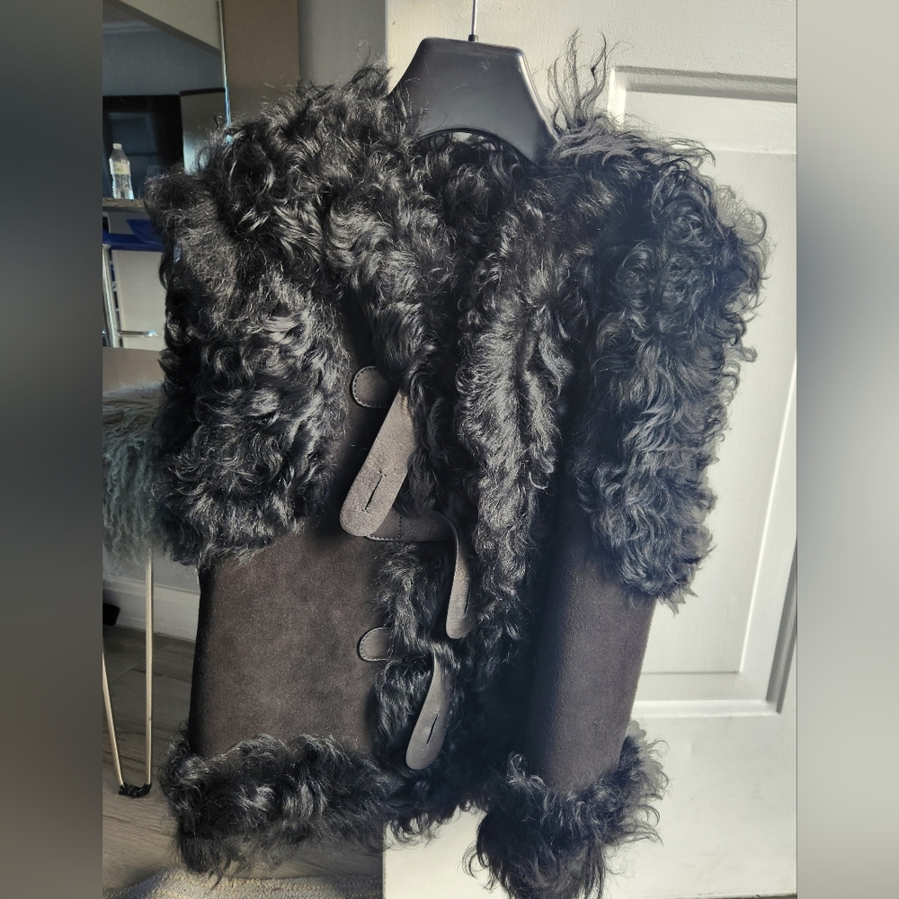 YSL shearling vest